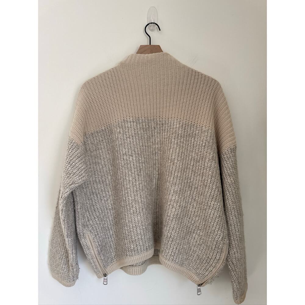 Varley Cream and Gray Sweater Cardigan - Picture 8 of 8